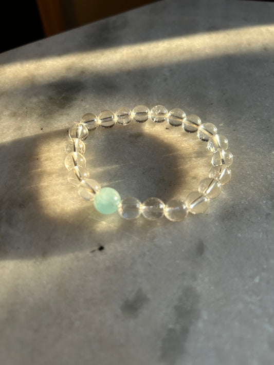 Clear&Aquamarine Quartz